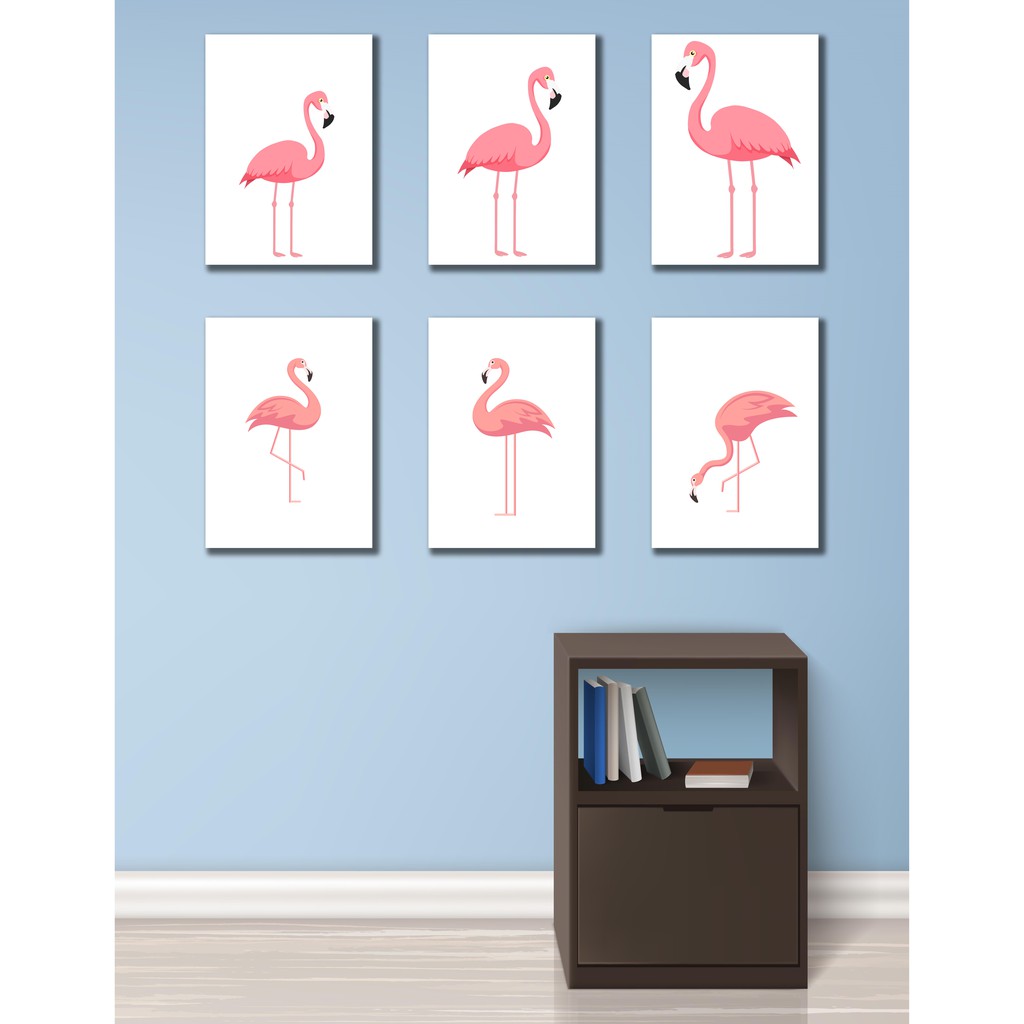 Wall Decor Pajangan Dinding Motif Flamingo