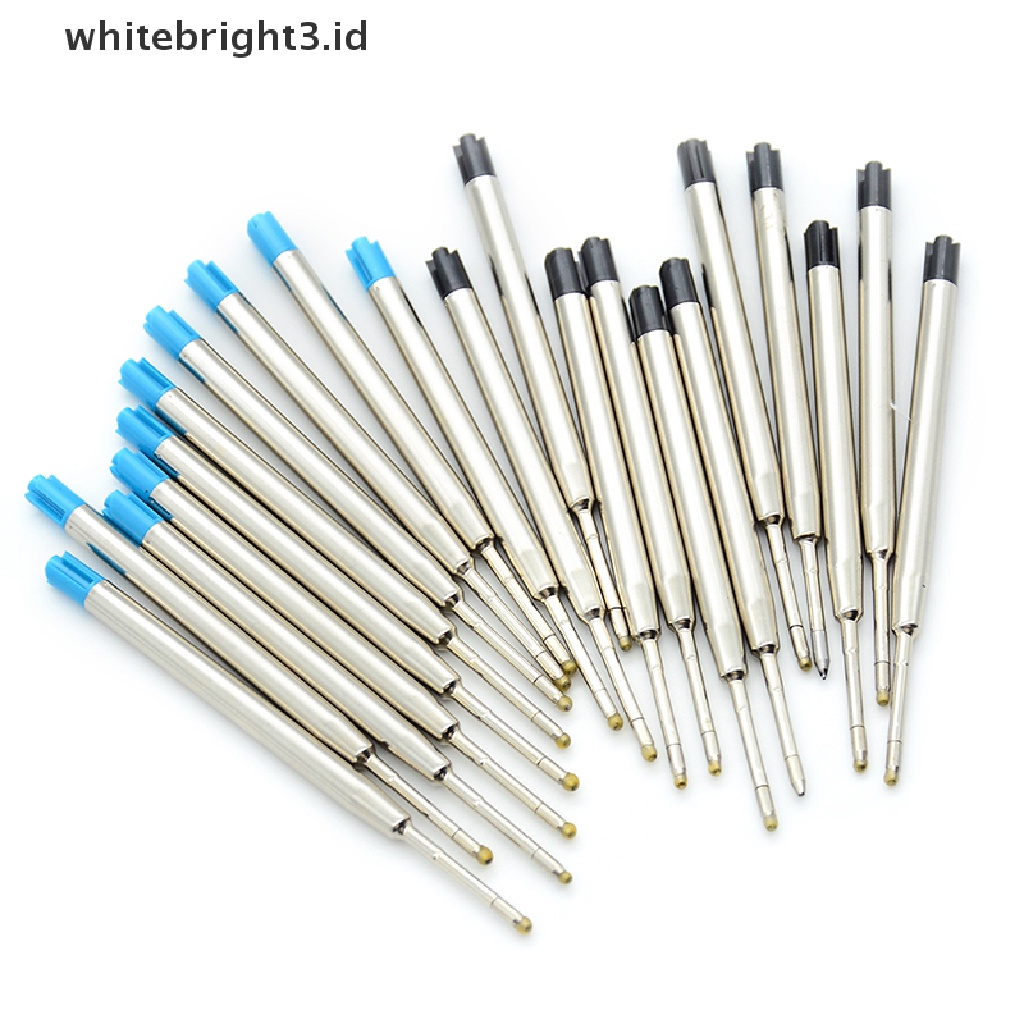 (whitebright3.id) 10pcs Pulpen Tinta Biru parker Standar 1.0mm