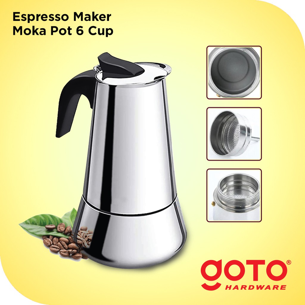 Paling Murah Espresso Maker Moka Pot Stainless Teko Kopi 0L7ojVbUNW8YB1
