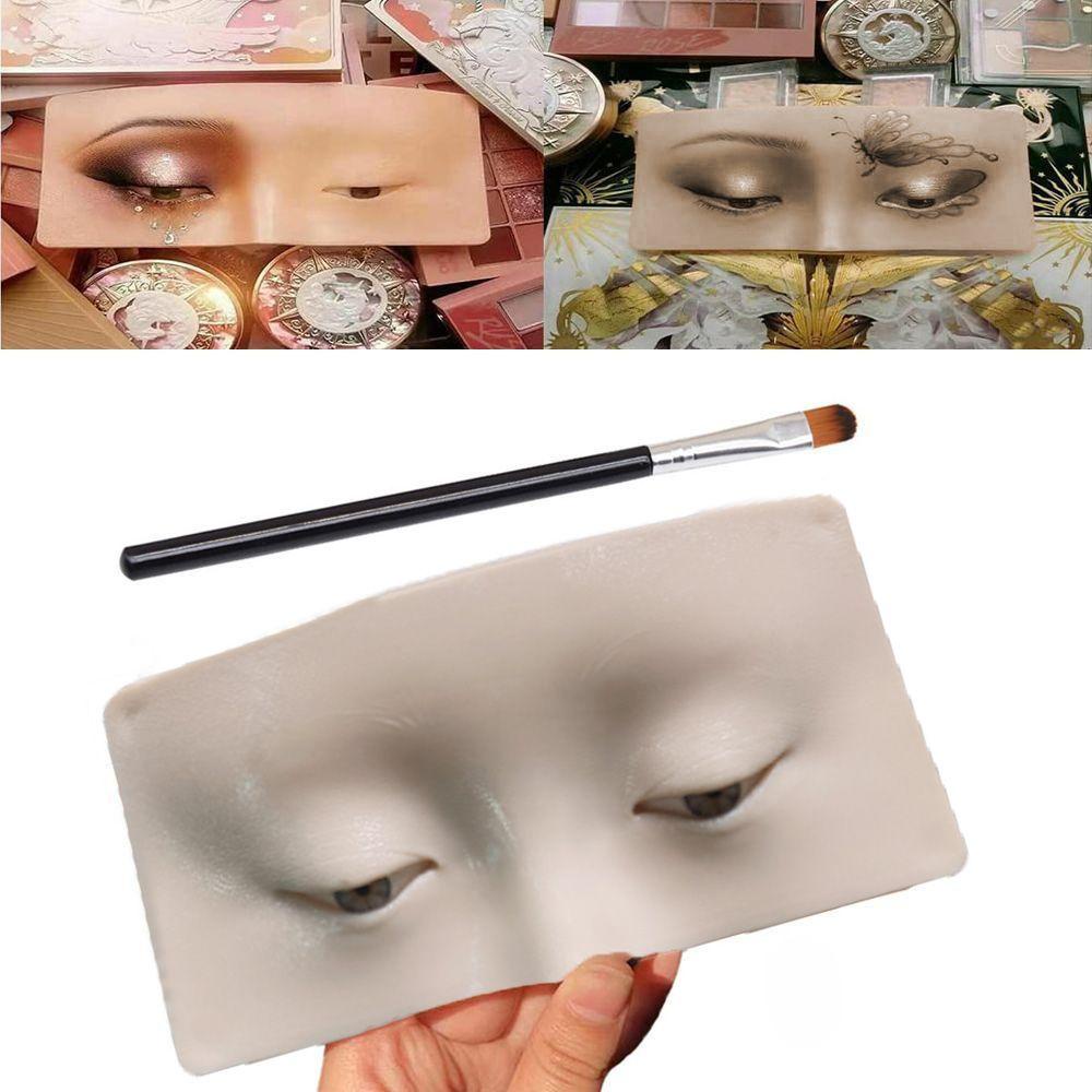 Preva Hadiah Alat Bantu Sempurna Untuk Artis eyelash Pemula Untuk Wajah Mata Pandang Kelopak Mata Dengan Brush Eyeshadow Berlatih Makeup Papan Wajah