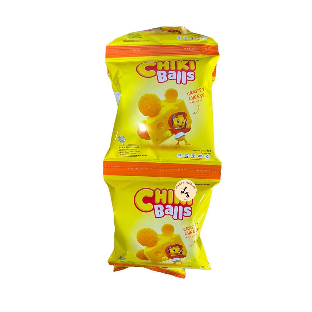 Chiki Balls Snack 2000 Rasa Keju/Coklat/Chicken 1 Renceng 10 pcs @16gr