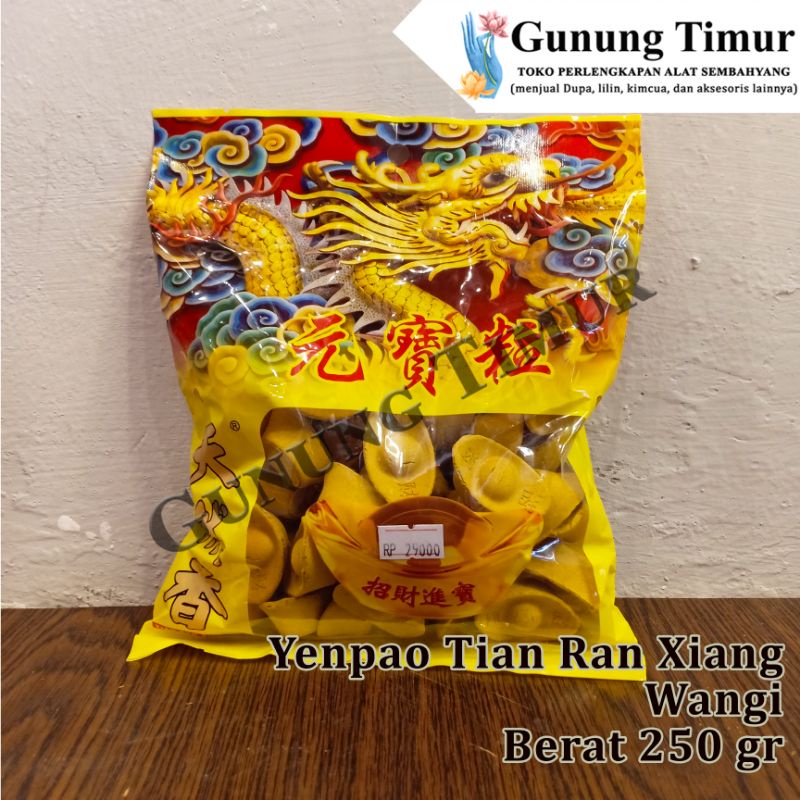 Dupa Yenpao Tian Ran Xiang isi 50 Biji / Yenpao Kuning Wangi Aromaterapi