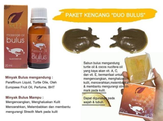 paket duo bulus SR12 BPOM sabun dan minyak bulus ORIGINAL