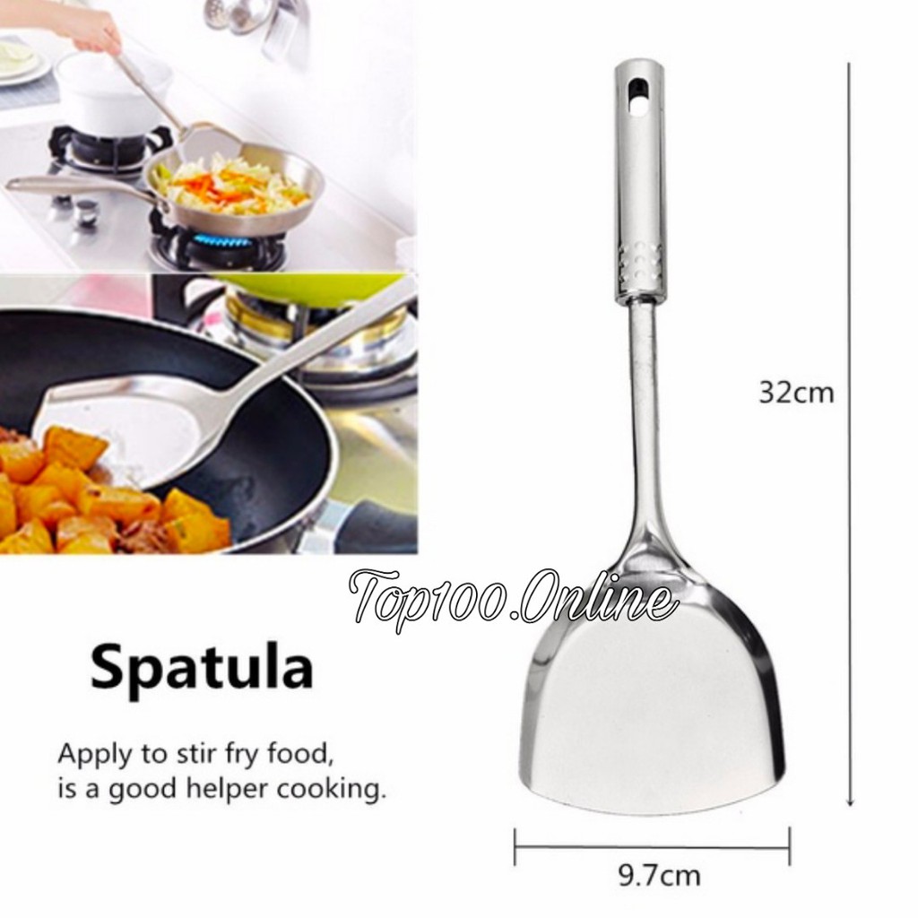 KITCHEN TOOL SET 4 IN 1 - SPATULA SODET SUTIL PENCAPIT SET STAINLESS STEEL BAGUS ELEGAN MURAH