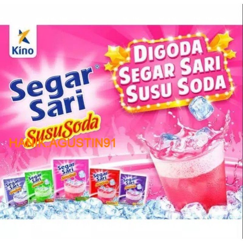 

SEGAR SARI susu soda Renceng 10 sachet