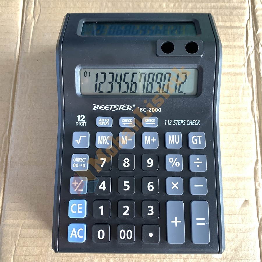 

Kalkulator Beetster BC-2000 2 Layar 12 Digit Kalkulator Check Calculator Dagang Besar