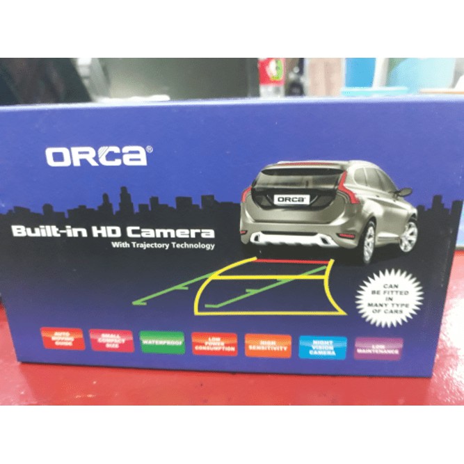 [Eksterior Mobil] KAMERA PARKIR-KAMERA MUNDUR ORCA HD VISION GARIS BISA KEKIRI DAN KANAN