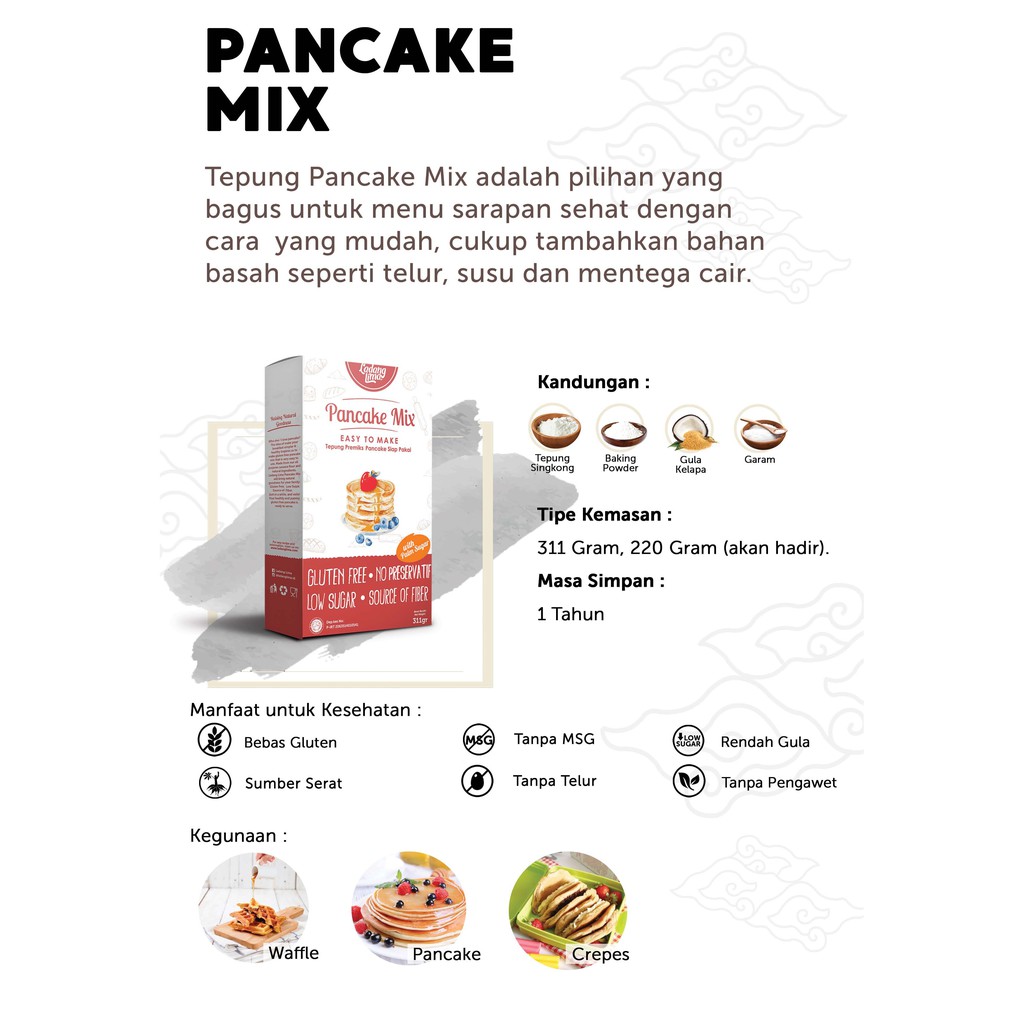 Ladang Lima Pancake Mix 220 gr Gluten FREE