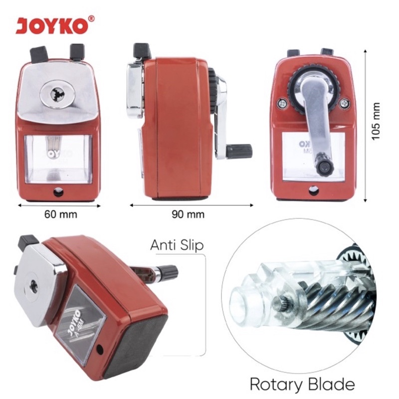 JOYKO SHARPENER SERUTAN PUTAR - TABLE RAUTAN MEJA BESI / DUDUK A5 / A 5M / A 35A / BLACK GREEN GRAY BLUE RED