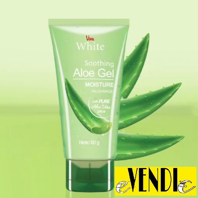 VIVA Soothing Aloe Gel Moisture 80g | gel lidah buaya aloevera HALAL [VIVA ALOE]