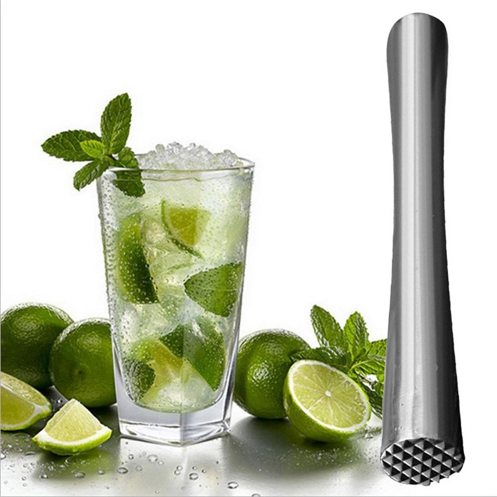 Quinton Cocktail Muddler DIY Stainless Steel Ice Crusher Crushed Barware Palu Penghancur