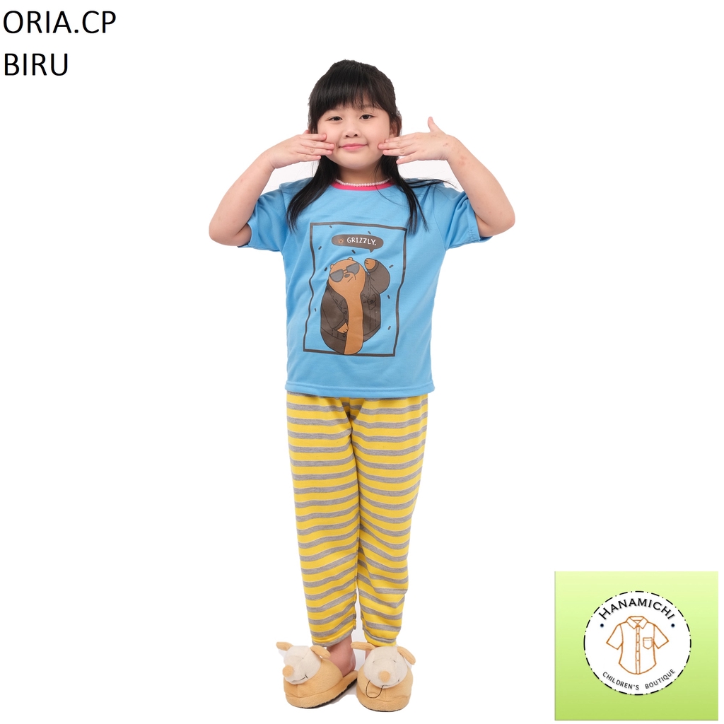 Hanamichi ORIA.CP Baju Tidur Anak Lengan Pendek