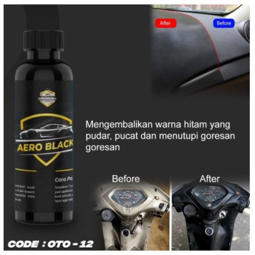 [COD] Penghitam Body Kendaraan Motor dan Penghitam Dashboard Mobil Kinclong I Aero Black Polish