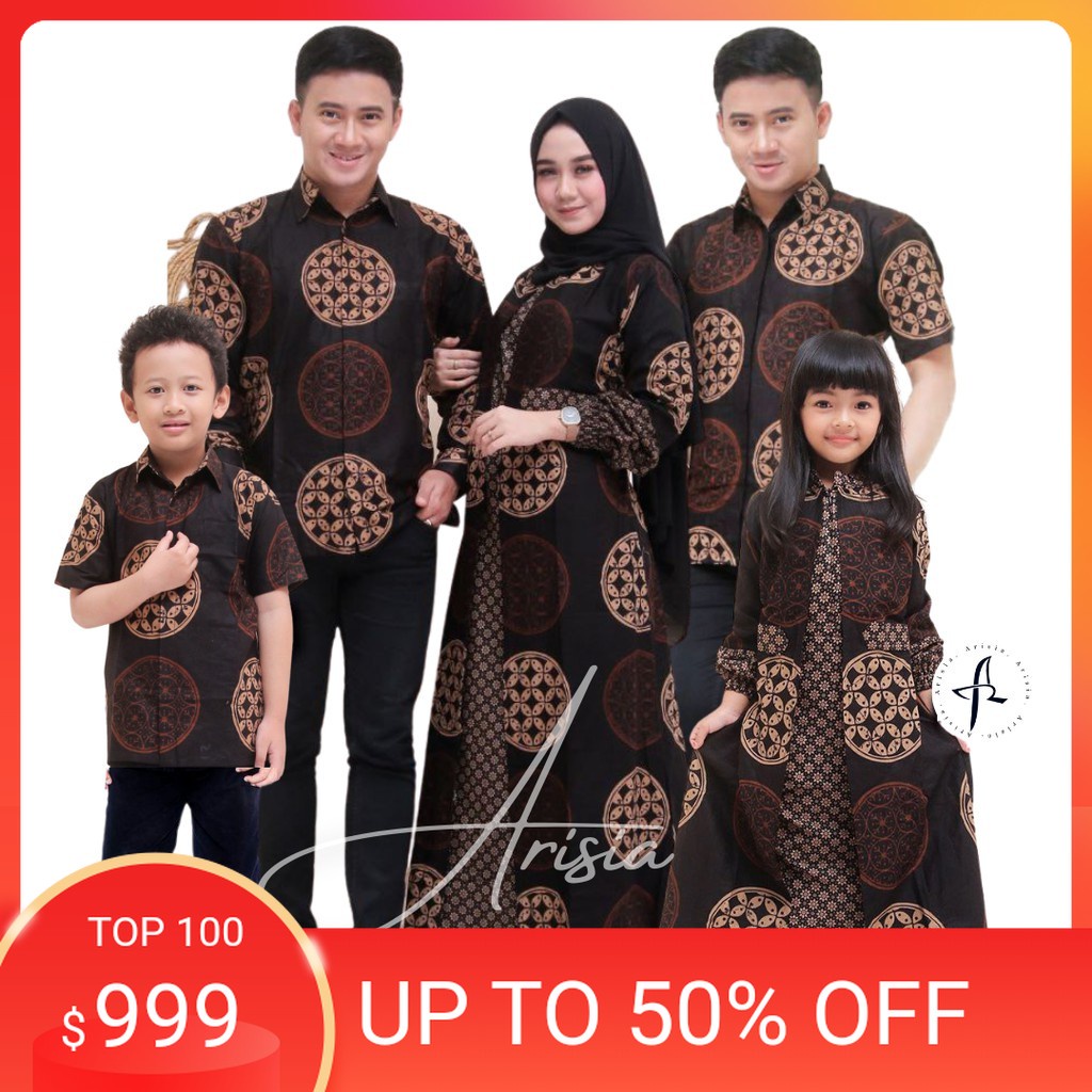 PROMO % BaTIK CoUPLe KeLUaRGa, baju batik couple keluarga ori ndoro jowi dnt marina koin set couple 