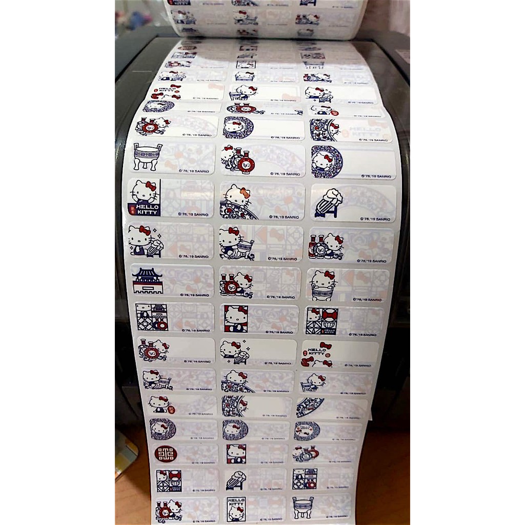 

Label / Sticker nama waterproof Premium Hello Kitty Blue Ori