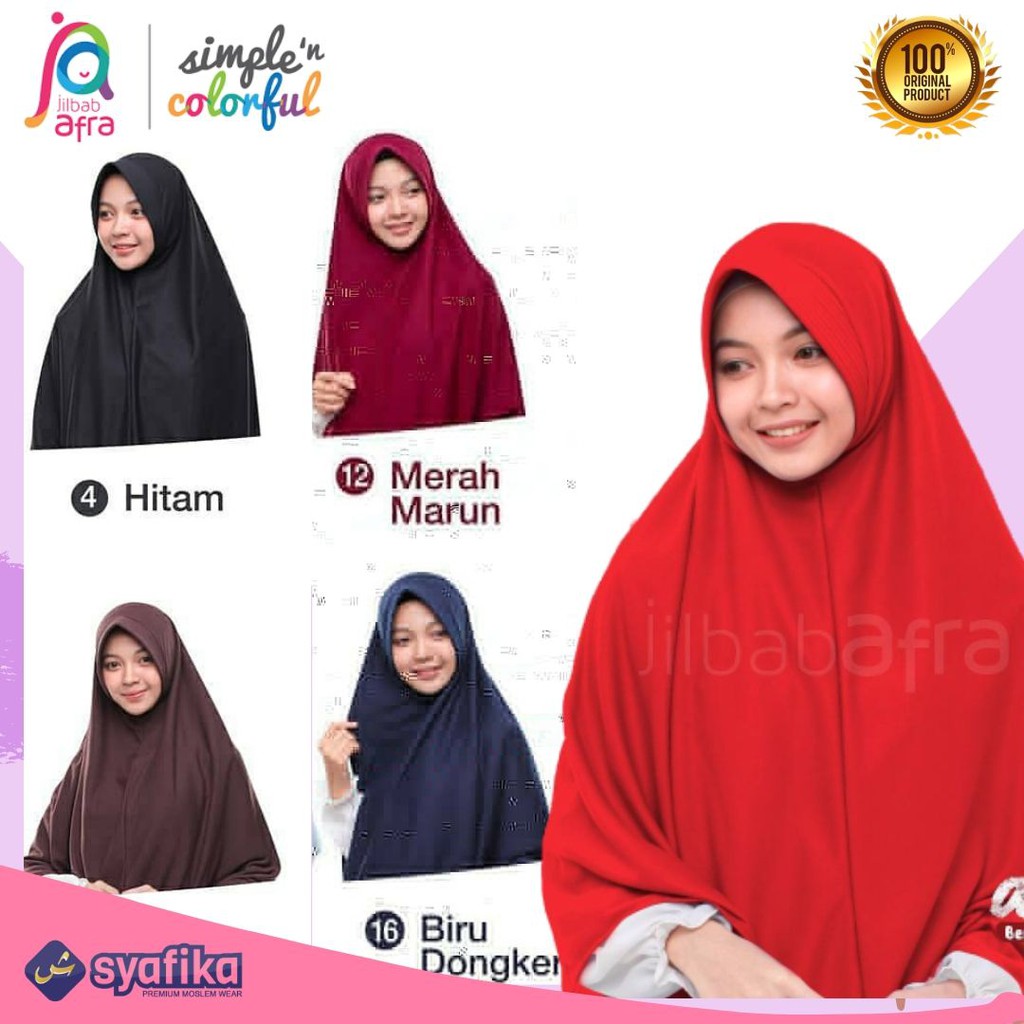 JILBAB INSTAN SIZE M - BERGO PET ANTEM- JILBAB AFRA AMIRA - HIJAB BAHAN KAOS, ADEM, NYAMAN &amp; LEMBUT