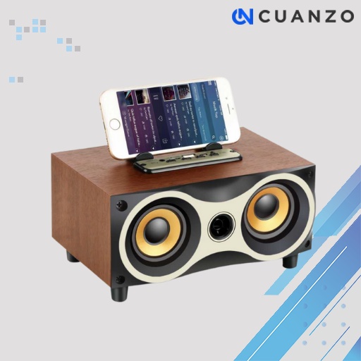 Portable Bluetooth Speaker Subwoofer FM Wood 2000mAh / Speaker Bluetooth Super Bass 12 inch Subwoofe