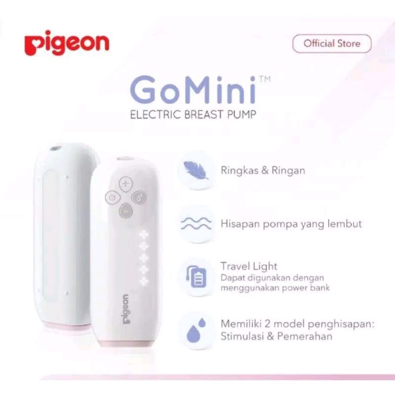 PIGEON Breastpump Go Mini Double Pump/ pompa asi