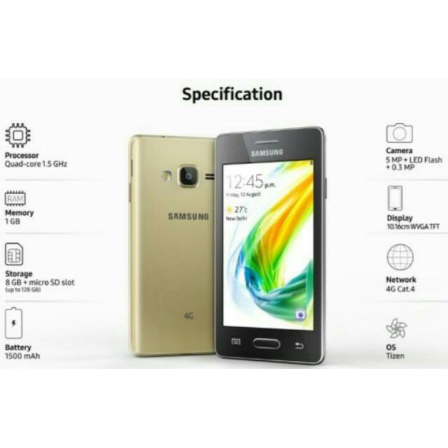 Hp Murah 4g Lte Samsung Z2 Original Garansi Resmi 1 Tahun Murah Os Tizen Shopee Indonesia
