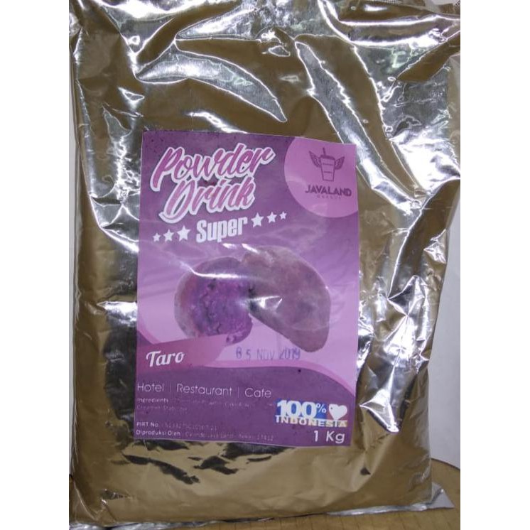 

EC6T BUBUK MINUMAN BUBBLE POWDER DRINK RASA TARO JAVALAND DEPOK 1K IX5X