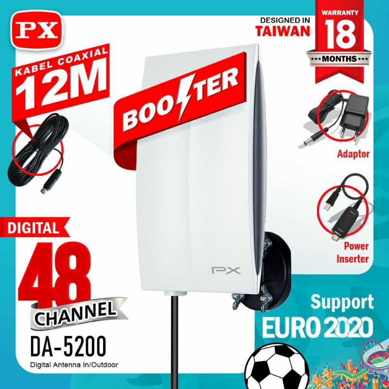 PX digital indoor outdoor TV antenna DA-5200 / digital multimedia HDTV