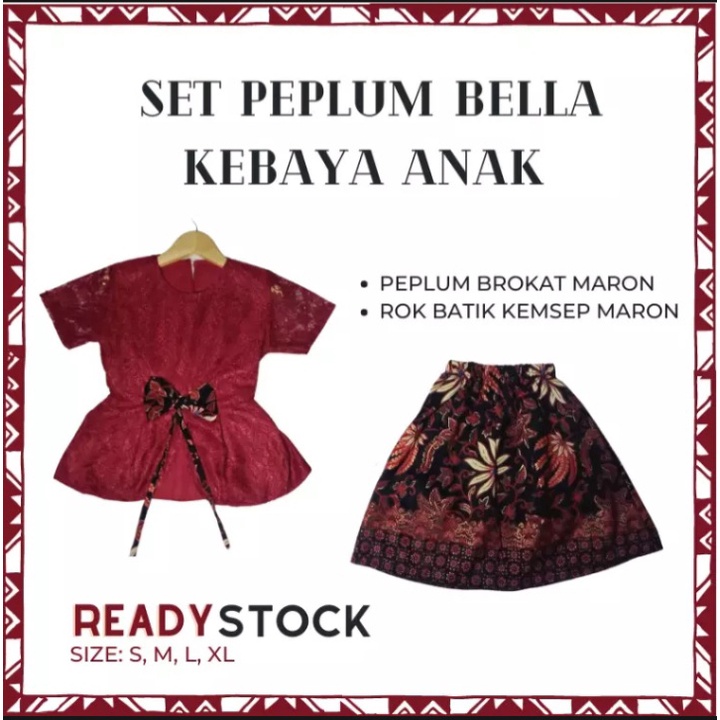 BELLA SETELAN KEBAYA BRUKAT ANAK ANAK