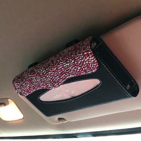 SUNVISOR TEMPAT tissue mobil blink Tisu Jepit Mobil Sunvisor Full Bling