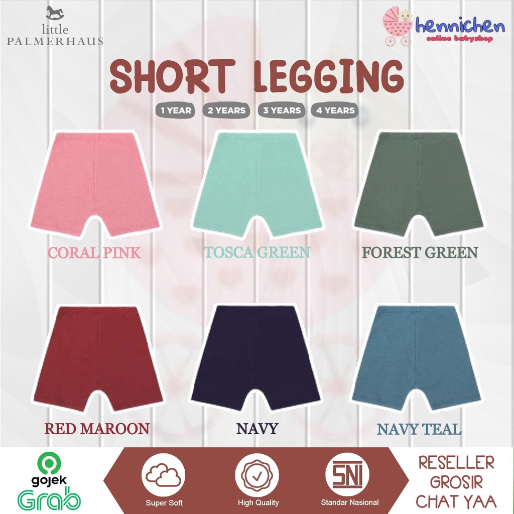 PROMO 7.7 PROMO BAJU LEBARAN Little Palmerhaus - short  Legging adem (Celana Legging Pendek nyaman adam santai ) Legging bayi 1-4 Thn