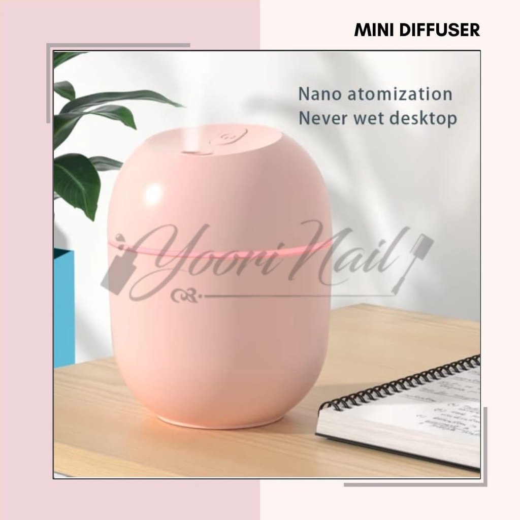 Mini Diffuser Humidifier USB Portable Air Purifier Aromatherapy Essential Oil Difuser 250ml