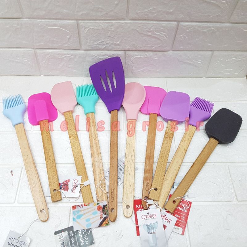 KH Cypruz Spatula Silicone Sodet Silikon Sutil AM1001 AM1003 AM1006 AM1007 AM1008