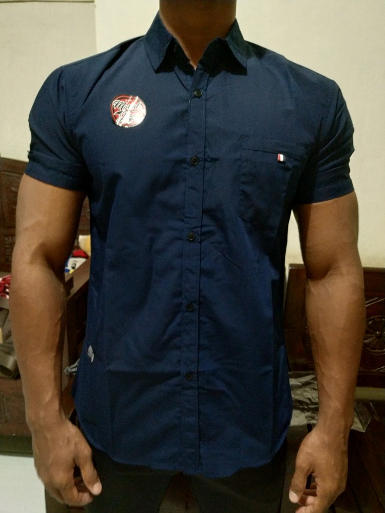 Kemeja Polos Pria Lengan Pendek