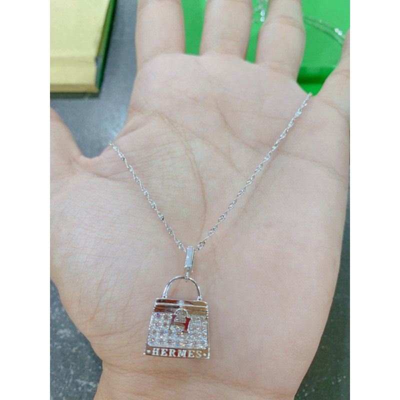 liontin tas H*rmes BL* , liontin nikita, liontin putih kdr 375