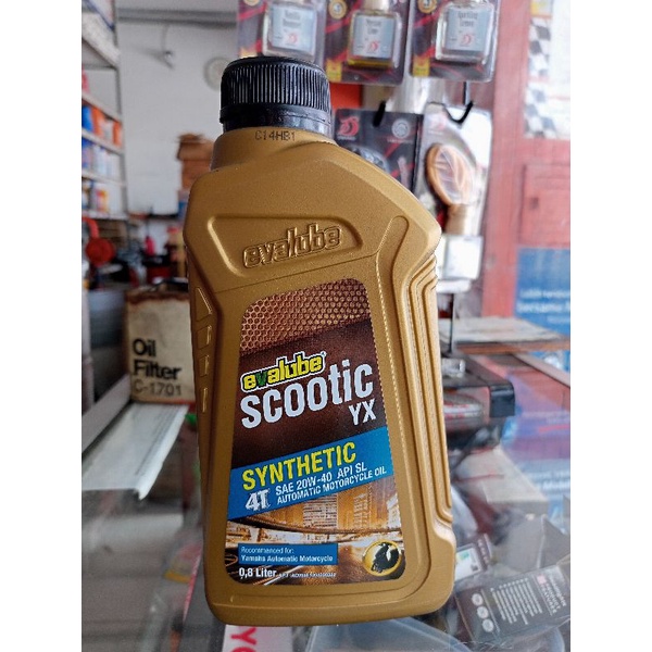 Oli Mesin Motor matic Evalube YX 20W-40 0.8L