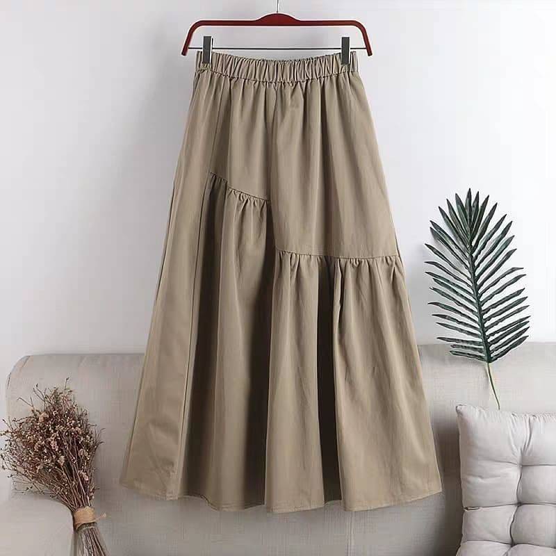 [SYF] Reiny Skirt / bawahan muslim wanita / rok wanita bahan linen