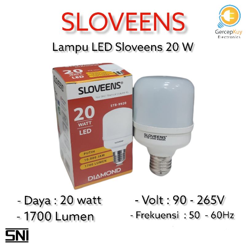 Lampu LED Capsule Diamond Sloveens 20 Watt