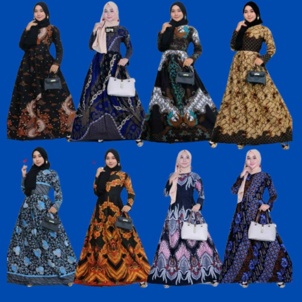 Gamis Batik Termurah Dan Terpecaya Original 100% Gamis Batik Pekalongan Asli Batik_AISYAHRANI