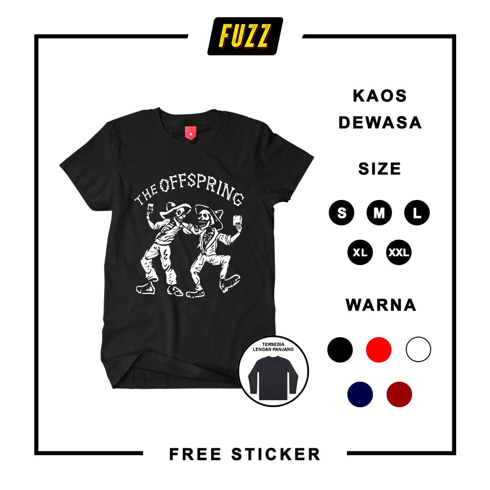 KAOS BAND THE OFFSPRING / BAJU MUSIK DISTRO MERCH PUNK OFSPRING KEREN MURAH