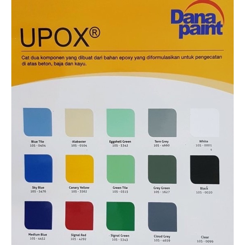 DanaPaint Upox Epoxy Cat Keramik Lantai All Colour