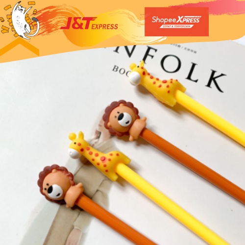 

PULPEN KARAKTER BINATANG LUCU IMUT JERAPAH SAPI SINGA UNIK LUCU TERMURAH TINTA HITAM ATK FANCY