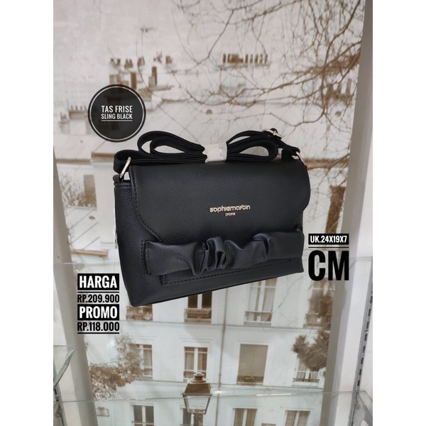 Tas Frise Sling Black Sophie Paris