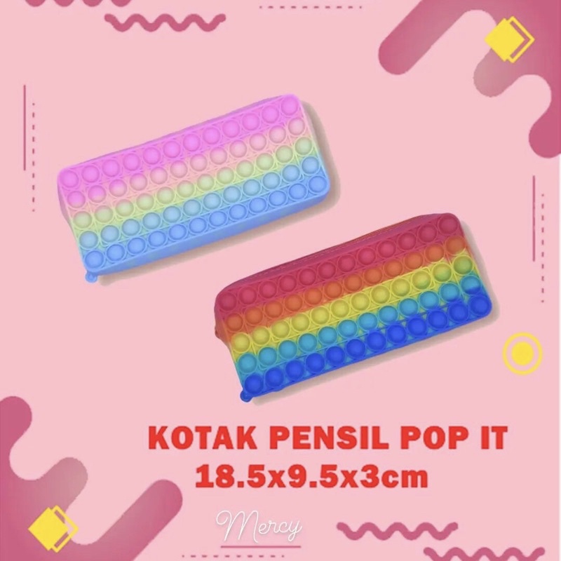 

Kotak Pensil Resleting Pop It Kotak