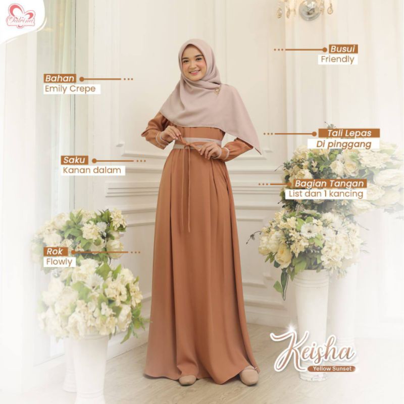 KEISHA DRESS ONLY SALVINA HIJAB