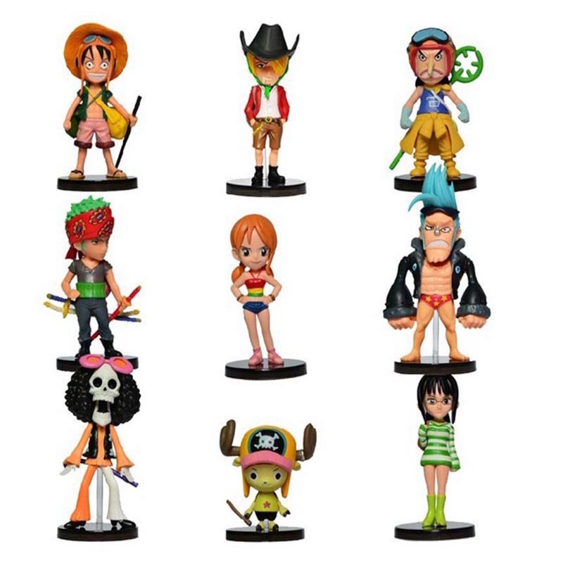 Action Figure One Piece 9 PCS - Model 67