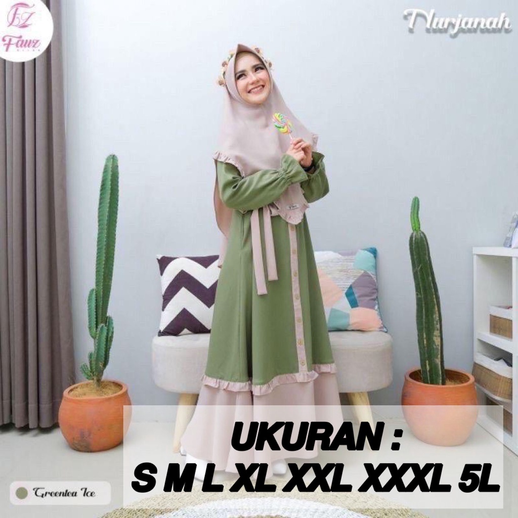5L XXXL XXL XL L M S | TALITA SYARI | FASHION MUSLIM JUMBO BUSUI | GAMIS SET KHIMAR