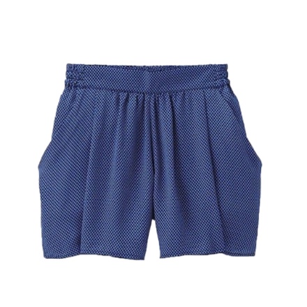 UN GU Drape Shorts / Celana Pendek Wanita - Original Branded New-blue polka  M