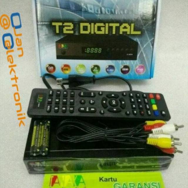 Set Top Box Tanaka DVB T2 support antena digital / uhf
