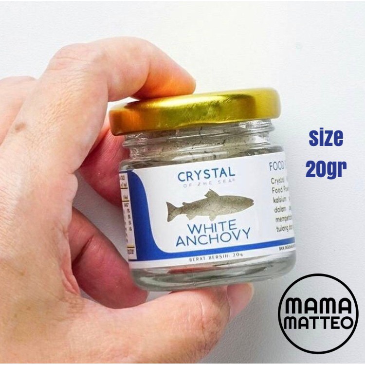 Crystal of the Sea White Anchovy Powder Jar / Sachet / Brown Anchovy Powder / Shrimp Powder / Gabus Powder 20gr / Seaweed Powder 10gr Bubuk Teri Rumput Laut Nori BANDUNG