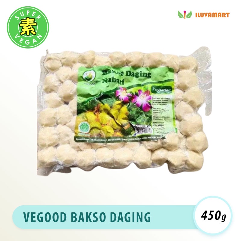 Jual Vegood Bakso Daging Nabati 450 Gr Baso Vegetarian Meatball