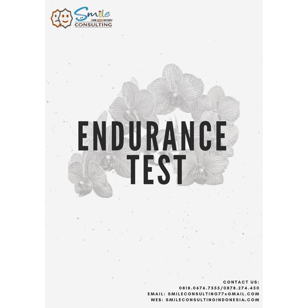 Tes Endurance Online Termurah Dan Terbaik Shopee Indonesia