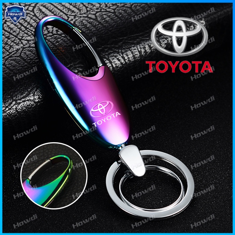 Gantungan Kunci Bentuk Waterdrop Bahan Stainless steel Untuk Toyota